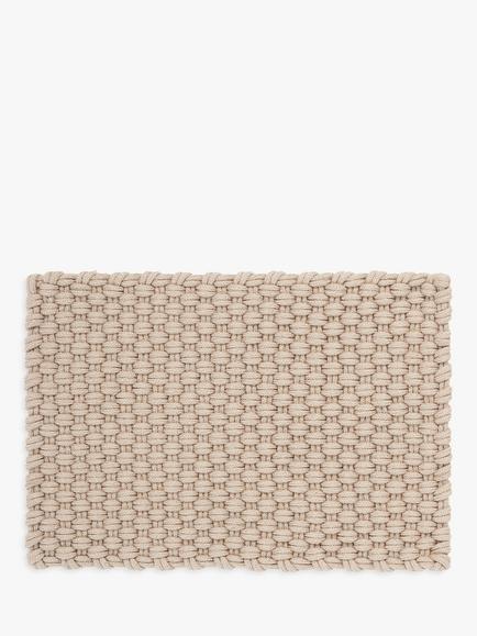 John Lewis Washable Doormat, Natural Putty