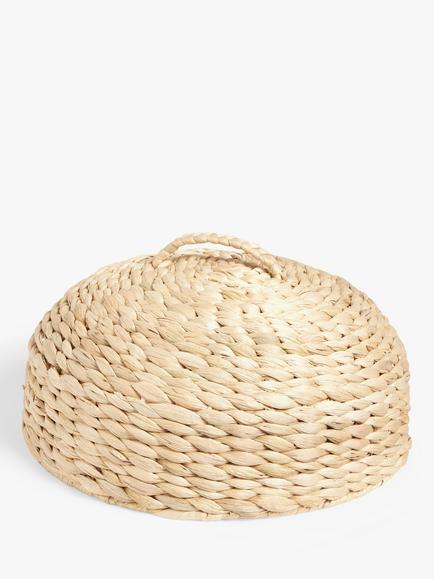 John Lewis Woven Water Hyacinth Food Cover, Natural, Natural