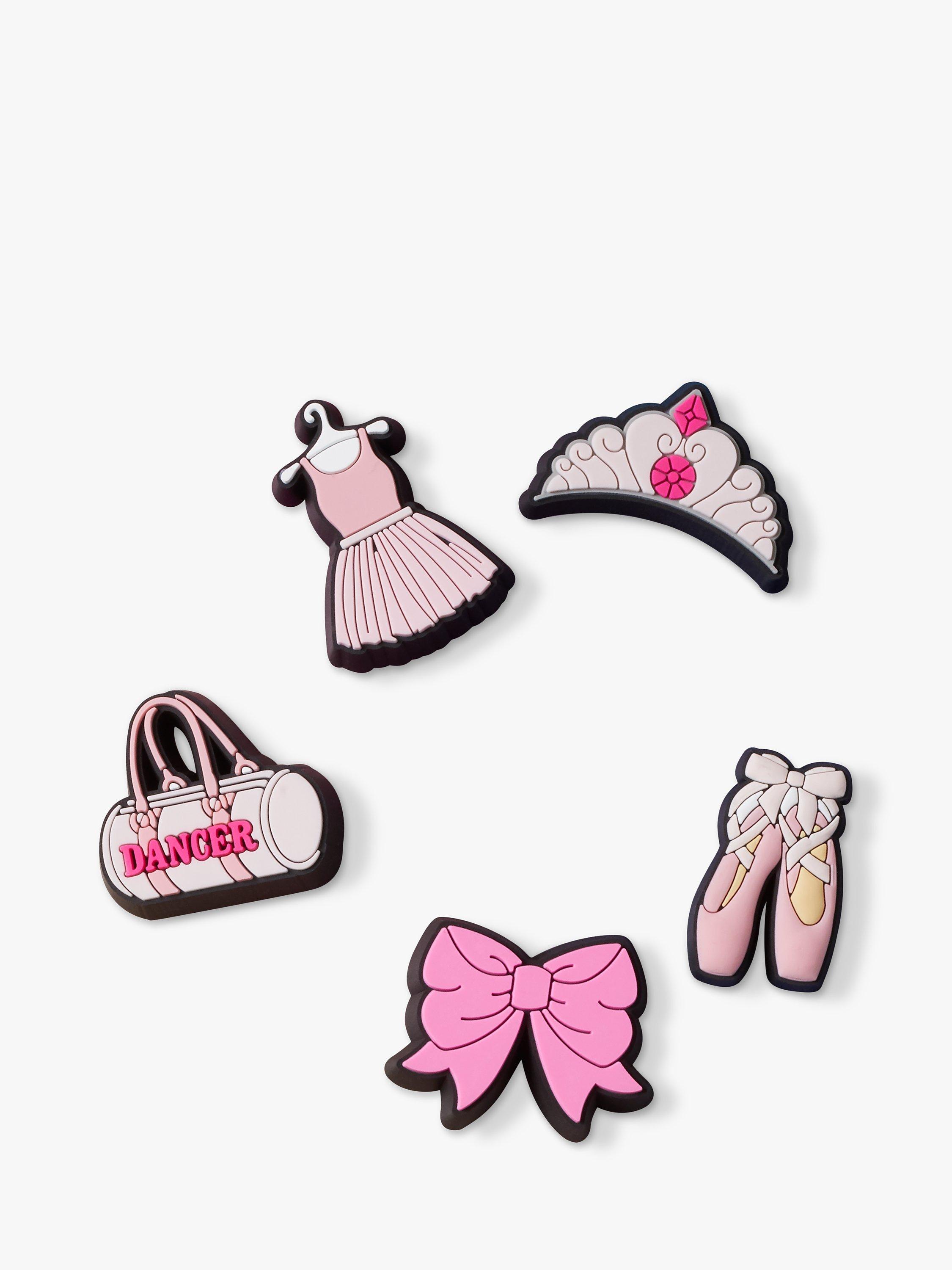 Crocs Kids' Ballet Jibbitz, Pack Of 5, Multi