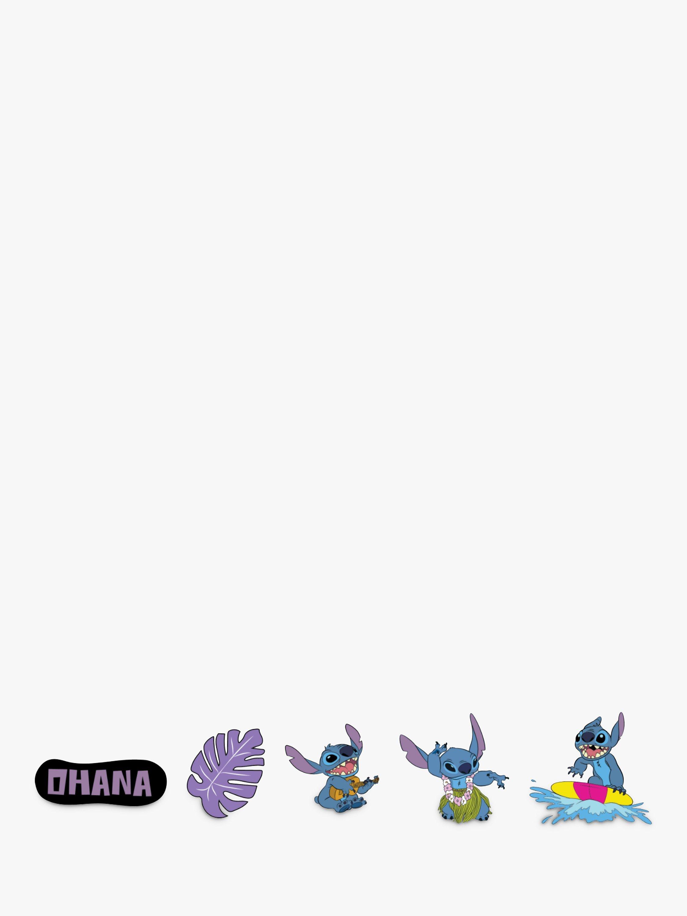 Product image 1 of 1, which shows Crocs Kids' Disney Stitch Tropical Jibbitz, Pack Of 5, Multi