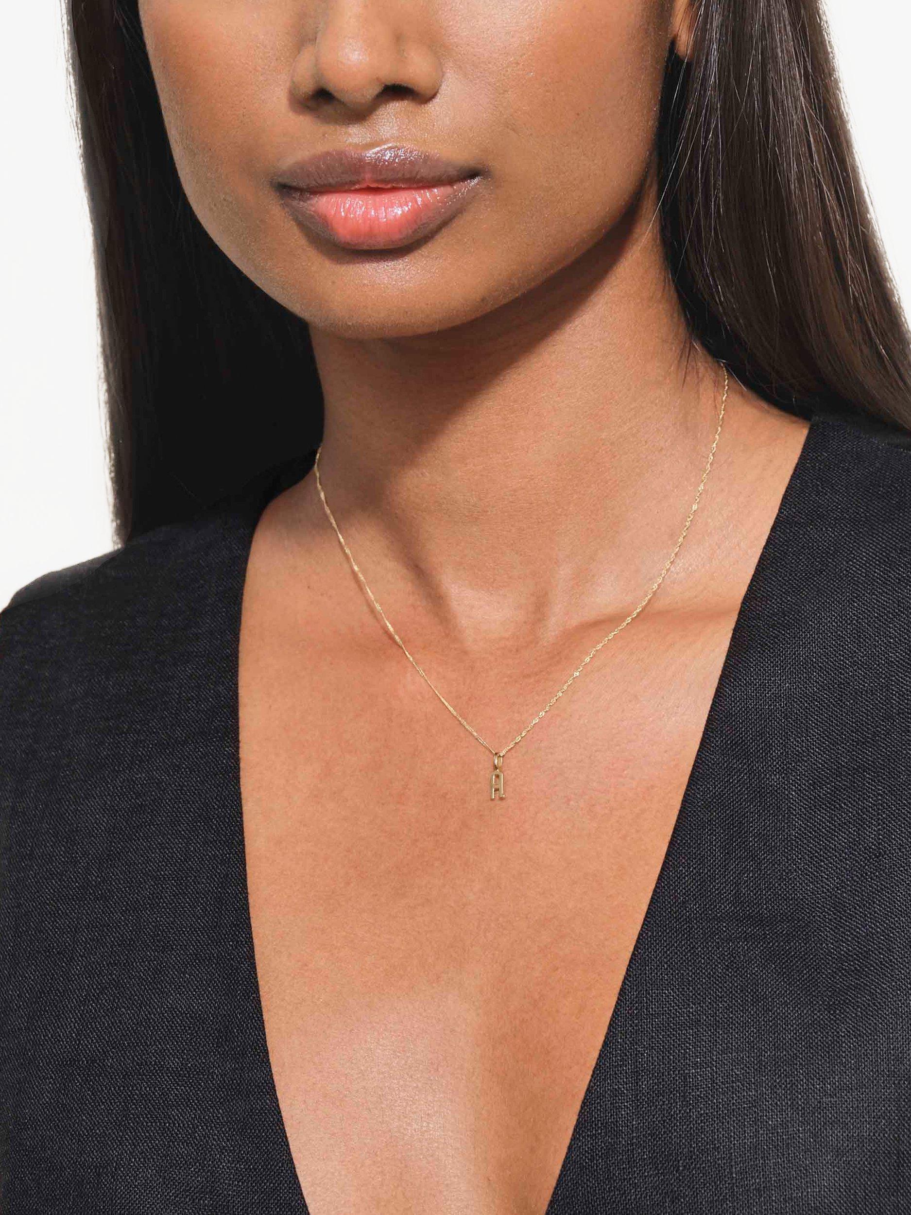 Edge of ember initial necklace deals