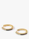 Edge of Ember 14ct Gold Sapphire Huggie Hoop Earrings