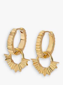 Edge of Ember Summer Sunseeker Charm Drop Earrings, Gold, Yellow Gold