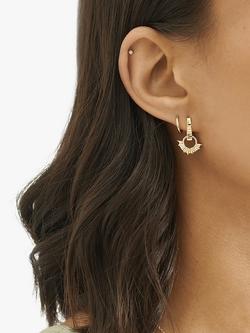 Edge of Ember Summer Sunseeker Charm Drop Earrings, Gold - view 2, Yellow Gold