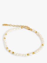 Edge of Ember Freshwater Pearl Beaded Bracelet