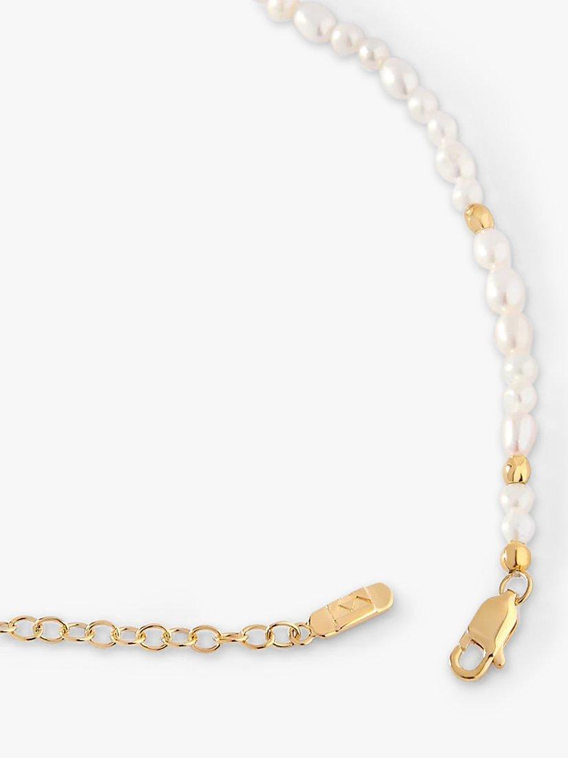 Product image 4 of 5, which shows Edge of Ember Freshwater Pearl Beaded Bracelet, Gold