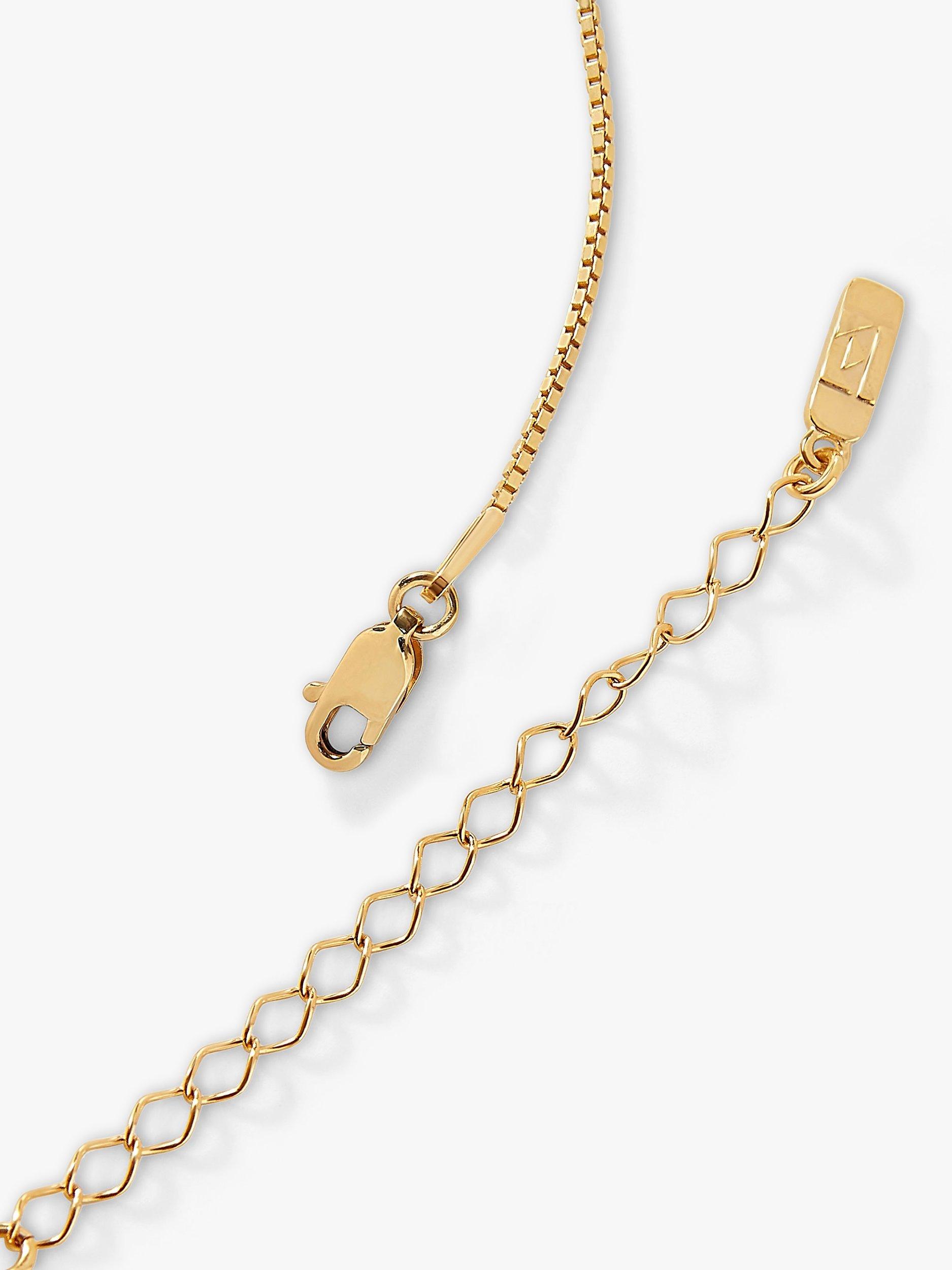 Product image 3 of 4, which shows Edge of Ember Triangle Gemstone Pendant Necklace, March Aquamarine