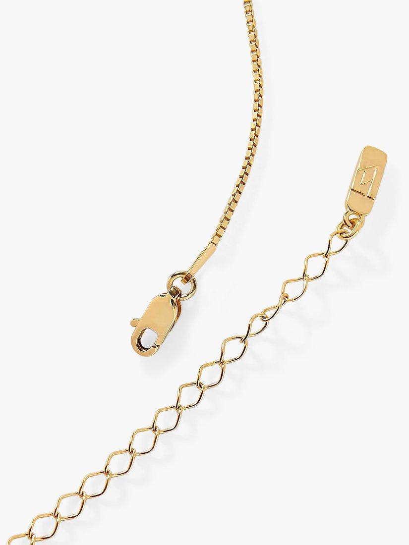 Product image 5 of 6, which shows Edge of Ember Triangle Birthstone Pendant Necklace, December Blue Topaz