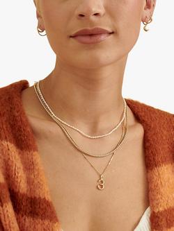 Edge of Ember Chunky Box Chain Necklace - view 2, Yellow Gold
