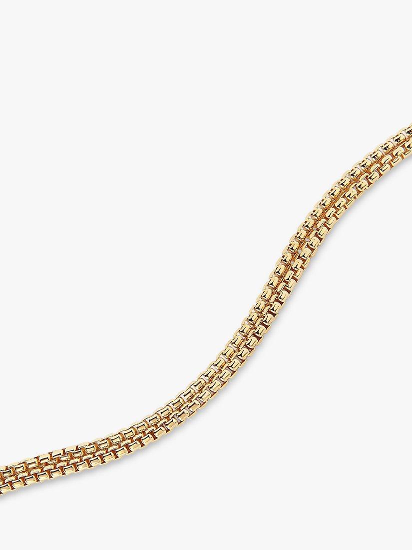 Product image 3 of 6, which shows Edge of Ember Chunky Box Chain Necklace, Yellow Gold
