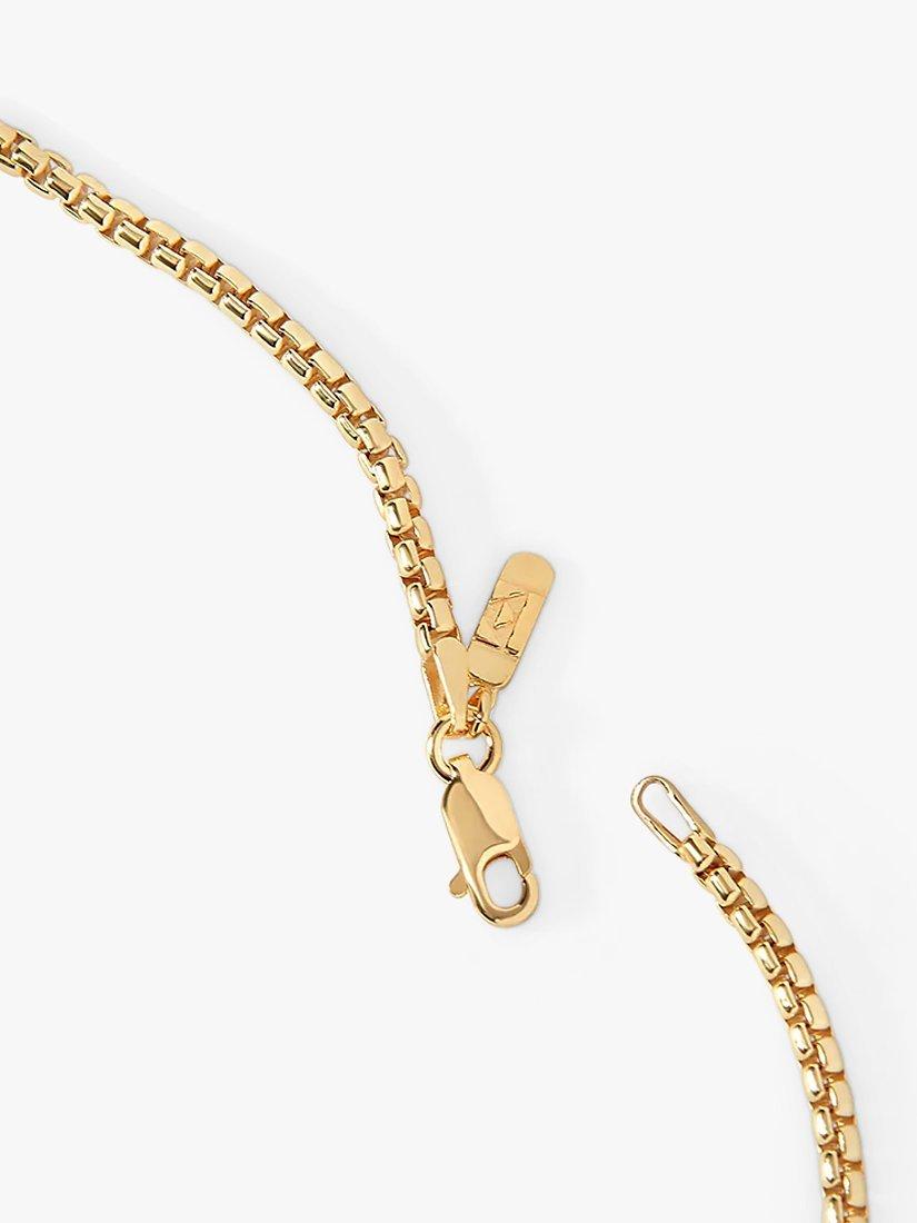 Product image 4 of 5, which shows Edge of Ember Chunky Box Chain Bracelet, Yellow Gold