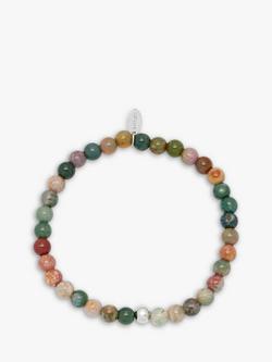 BARTLETT LONDON Men's Tourmaline Beaded Bracelet, Multi, Multi
