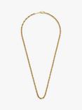 BARTLETT LONDON Men's Rope Chain Necklace, Gold