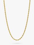 BARTLETT LONDON Men's Rope Chain Necklace, Gold
