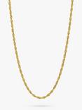 BARTLETT LONDON Men's Rope Chain Necklace, Gold