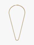 BARTLETT LONDON Men's Box Chain Necklace, Gold