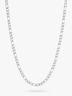 BARTLETT LONDON Men's Figaro Chain Necklace - view 2, Silver