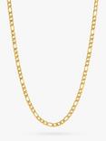 BARTLETT LONDON Men's Figaro Chain Necklace, Gold