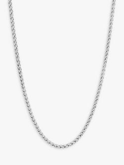 BARTLETT LONDON Men's Spiga Chain Necklace - view 2, Silver