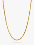 BARTLETT LONDON Men's Spiga Chain Necklace, Gold