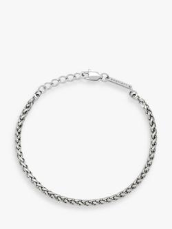 BARTLETT LONDON Men's Spiga Chain Bracelet, Silver