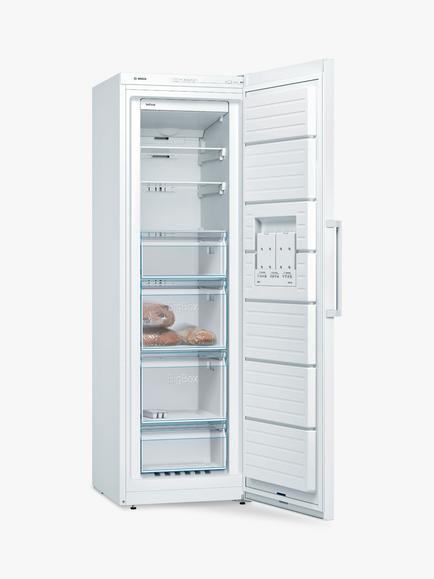 Bosch Series 4 GSN36VWEPG Freestanding Freezer, White - view 2, White