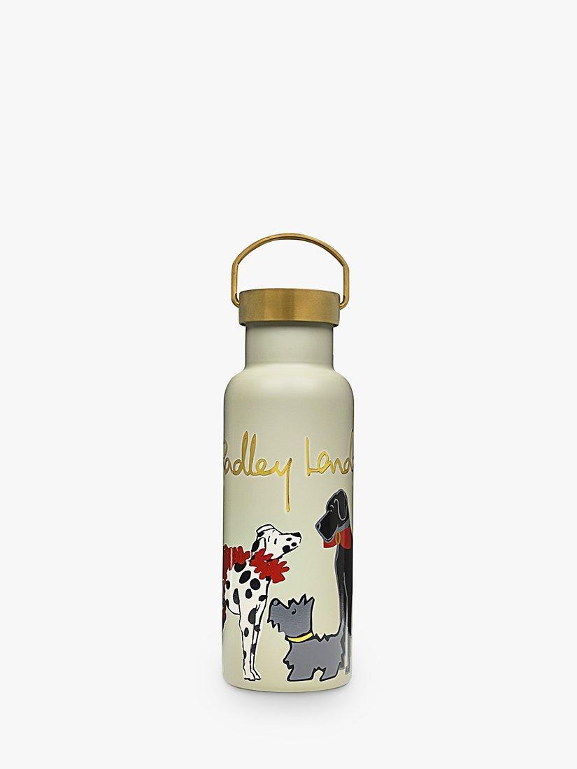 Radley Party Pals Stainless Steel Water Bottle, 500ml, Chalk/Multi
