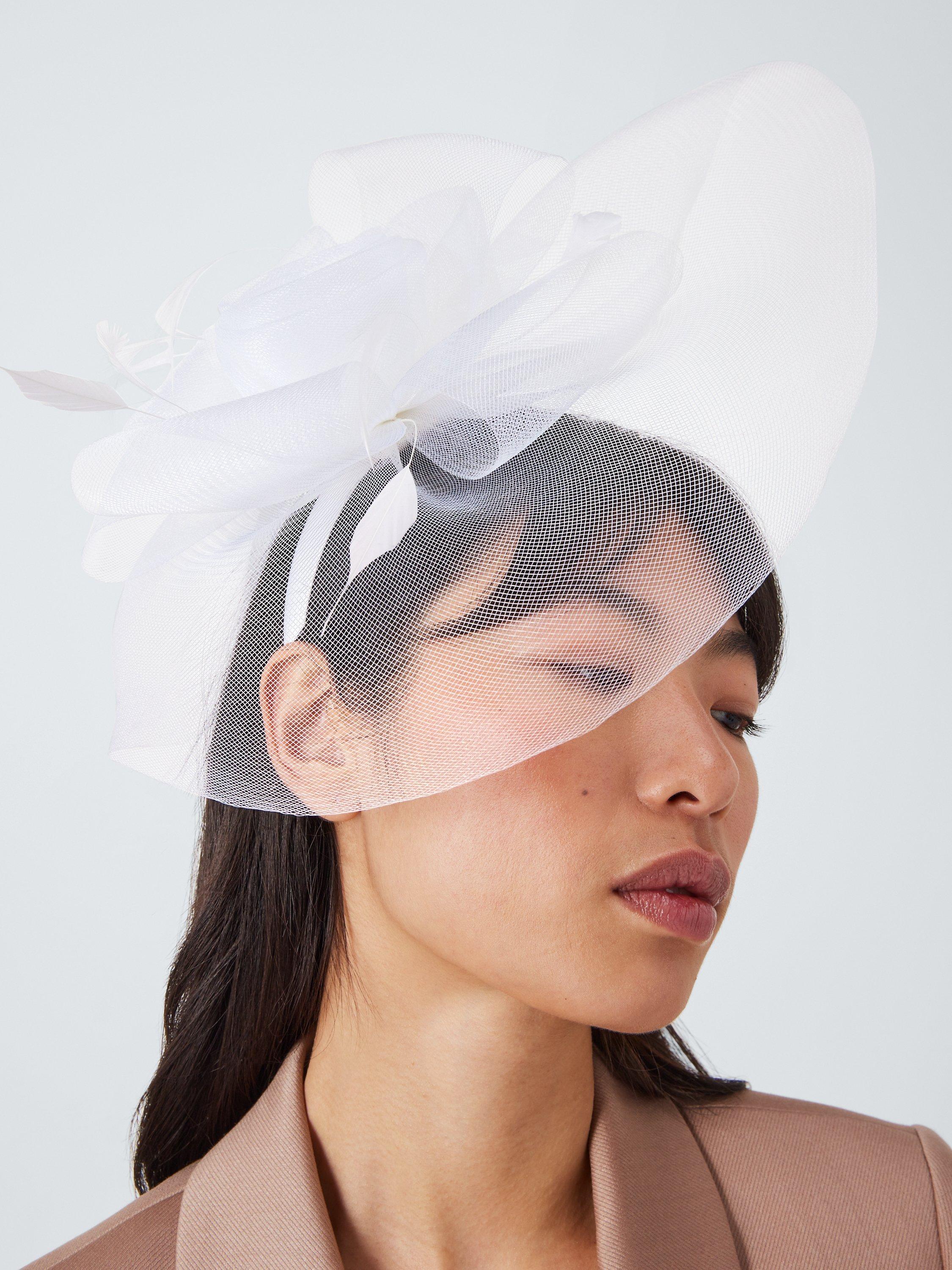 Product image 1 of 4, which shows John Lewis Rosie Fascinator, Ivory