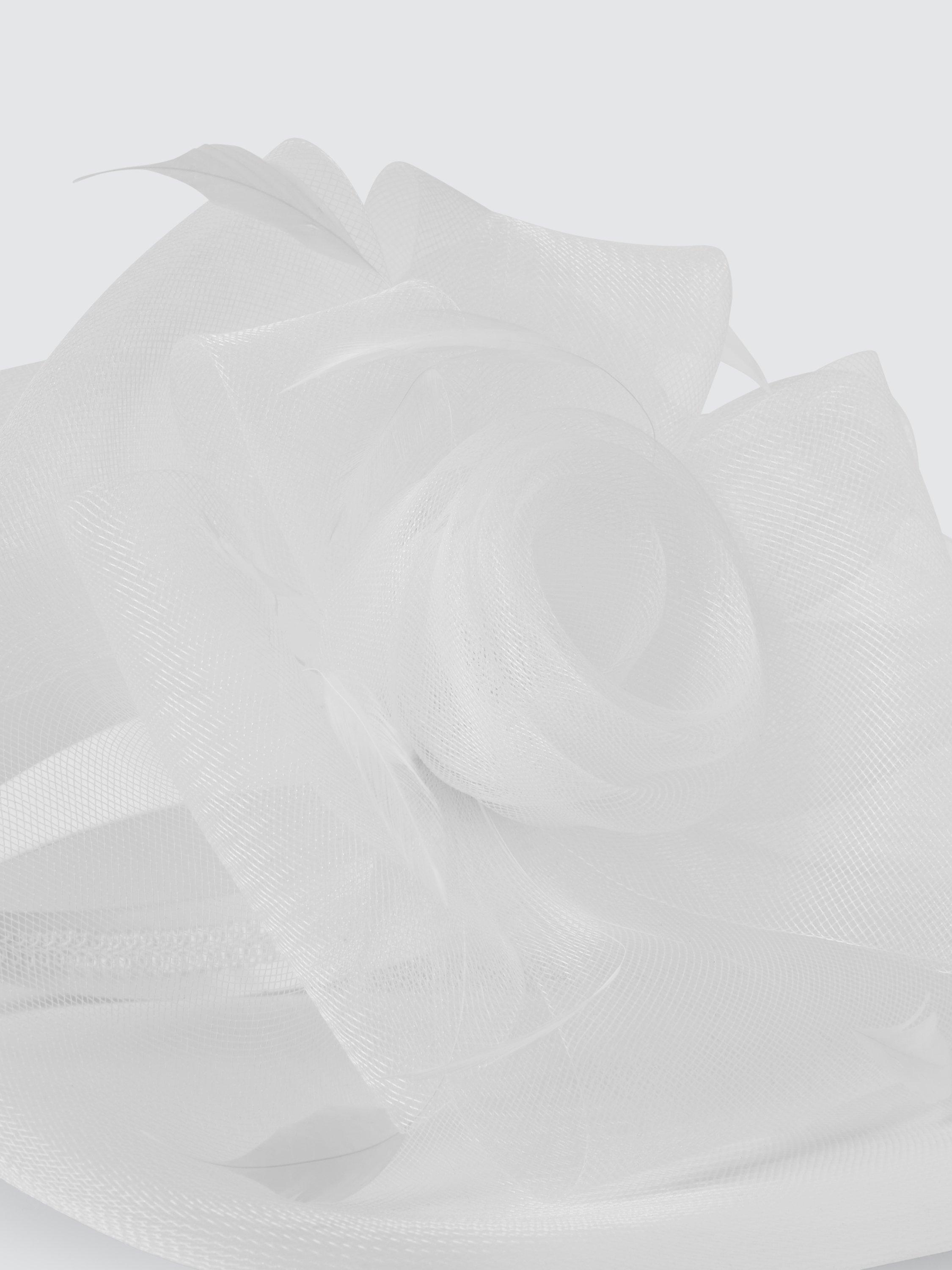 Product image 3 of 4, which shows John Lewis Rosie Fascinator, Ivory
