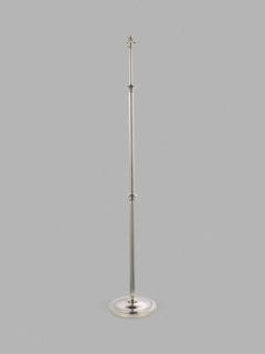 John Lewis Reeded Column Floor Lamp Base, Polished Nickel