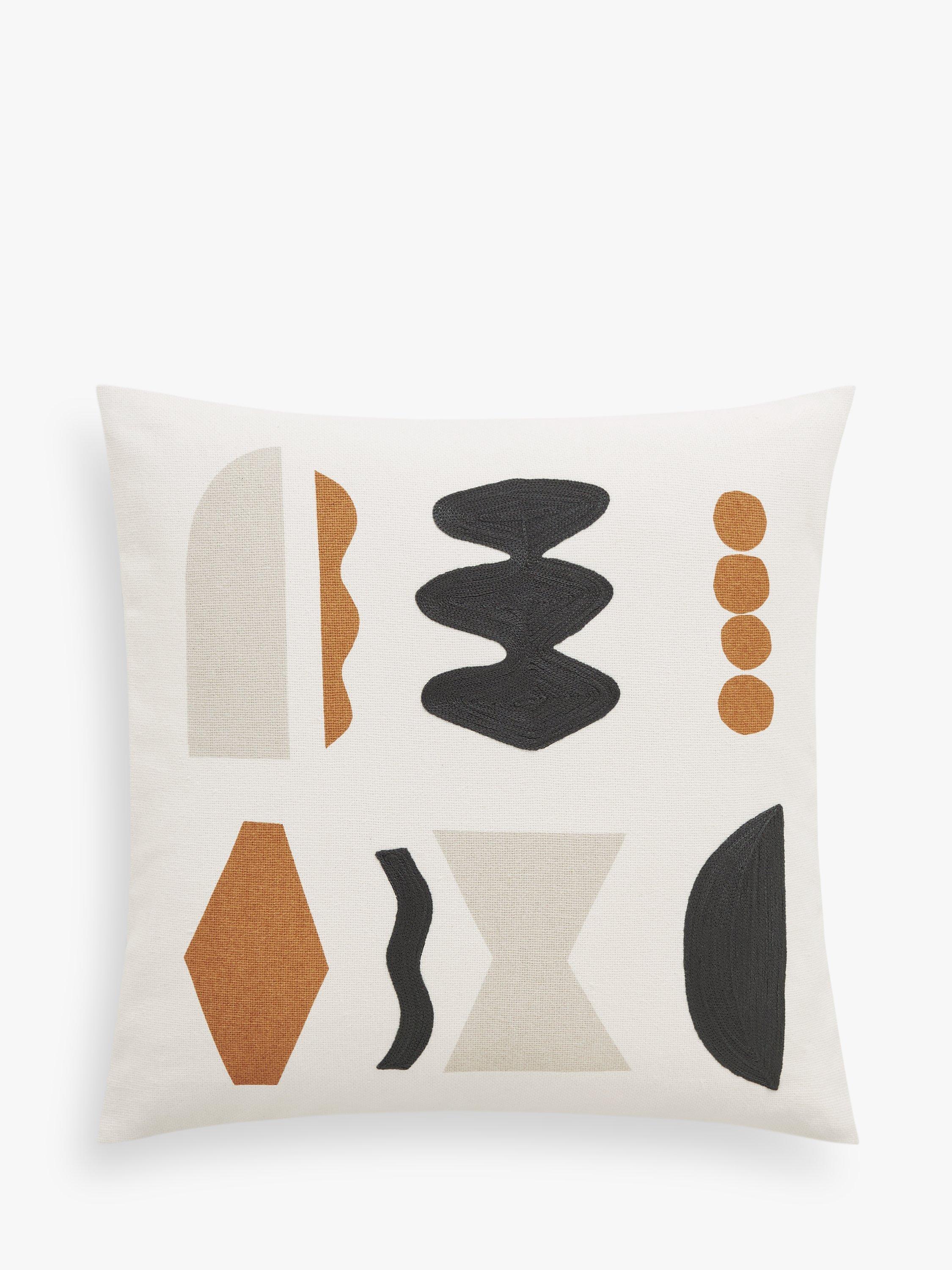 John Lewis Shapes Cushion, Caramel