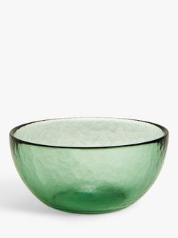 John Lewis Orangery Glass Serve Bowl, 15cm, Green, Green
