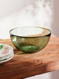 John Lewis Orangery Glass Serve Bowl, 15cm, Green