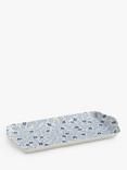 John Lewis Mila Floral Print Small Melamine Tray, Light Blue