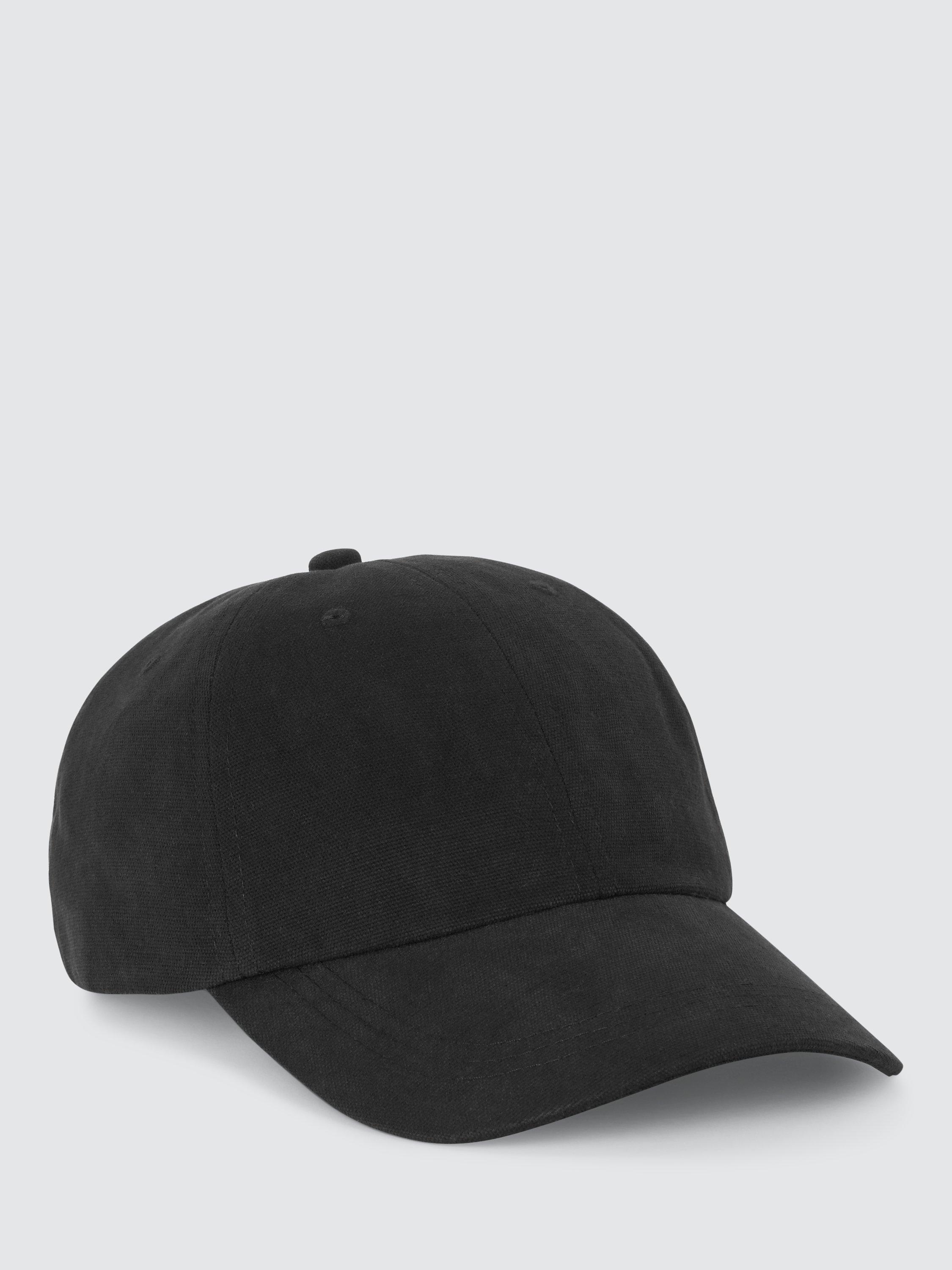 John Lewis Cotton Baseball Cap, Black