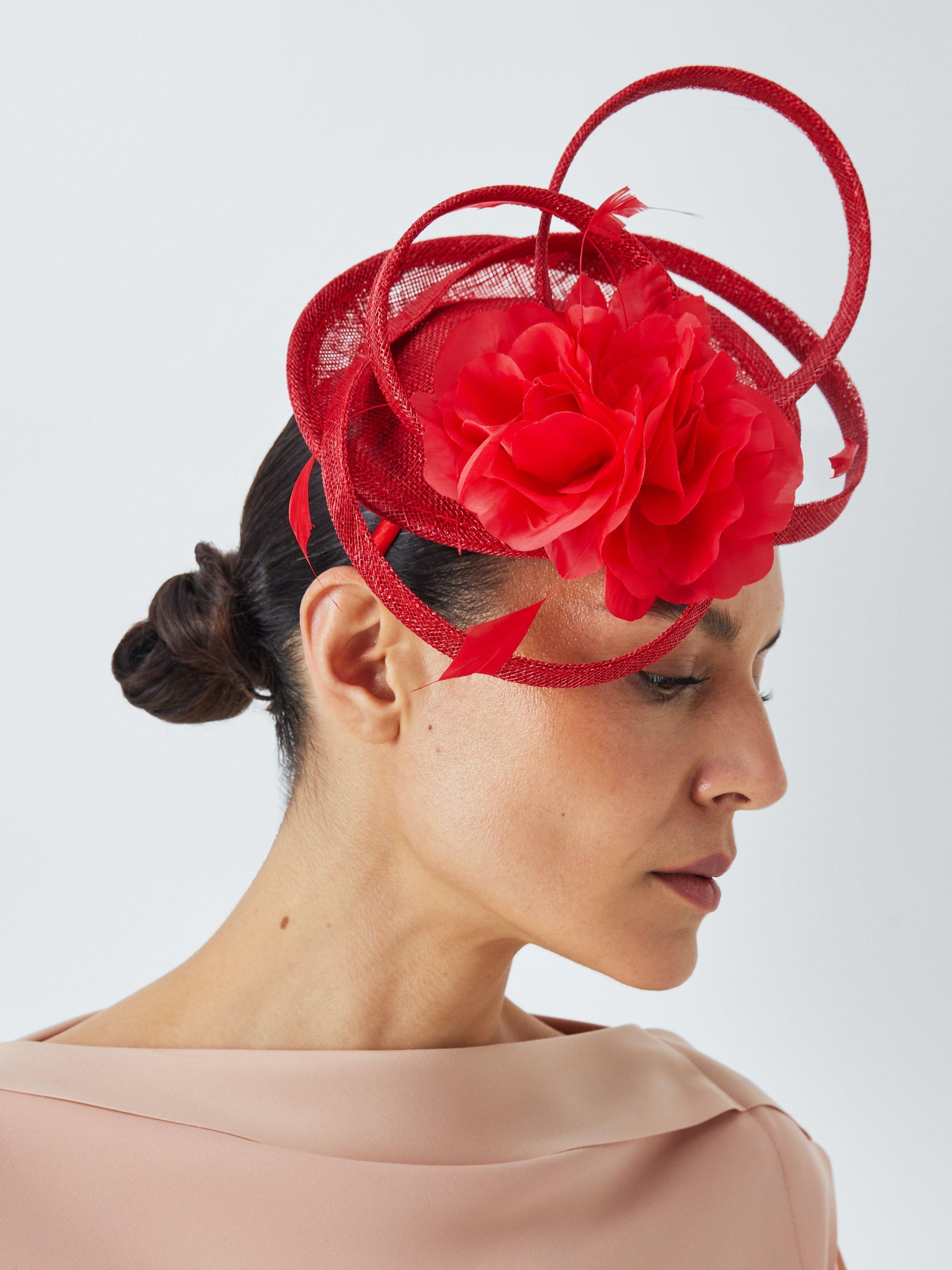 John Lewis Nancy Loop Fascinator, Tulip