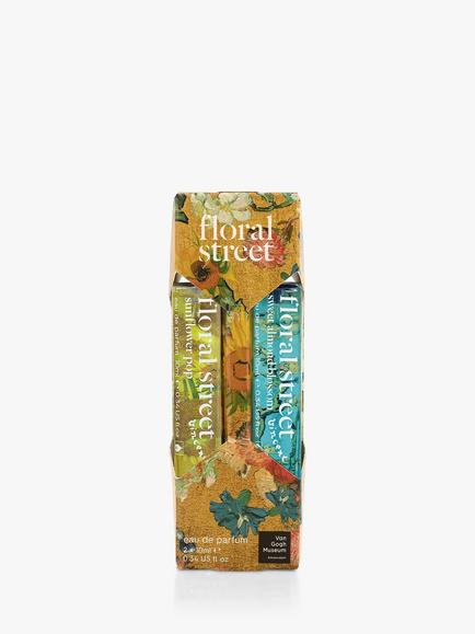 Floral Street x Van Gogh Museum Sunflower Pop and Sweet Almond Blossom Travel Duo Fragrance Gift Set, 
