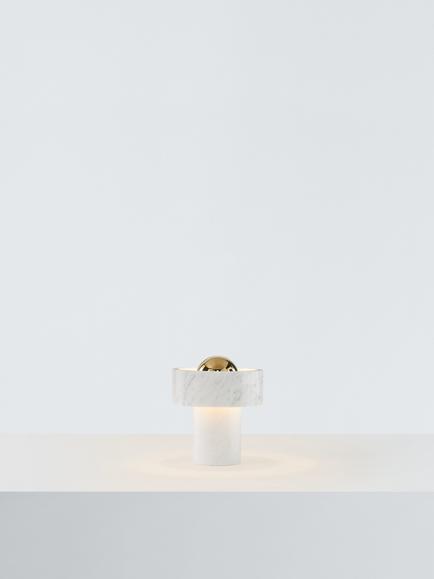 Tom Dixon Stone Marble LED Rechargeable Table Lamp, Stone, Stone