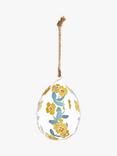 John Lewis Large Glass Floral Hanging Eggs, Pack of 4