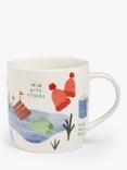 John Lewis Hobbies Wild Swimming Stoneware Mug, 335ml, Multi