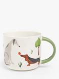 John Lewis Dogs Stoneware Mug, 400ml, Multi