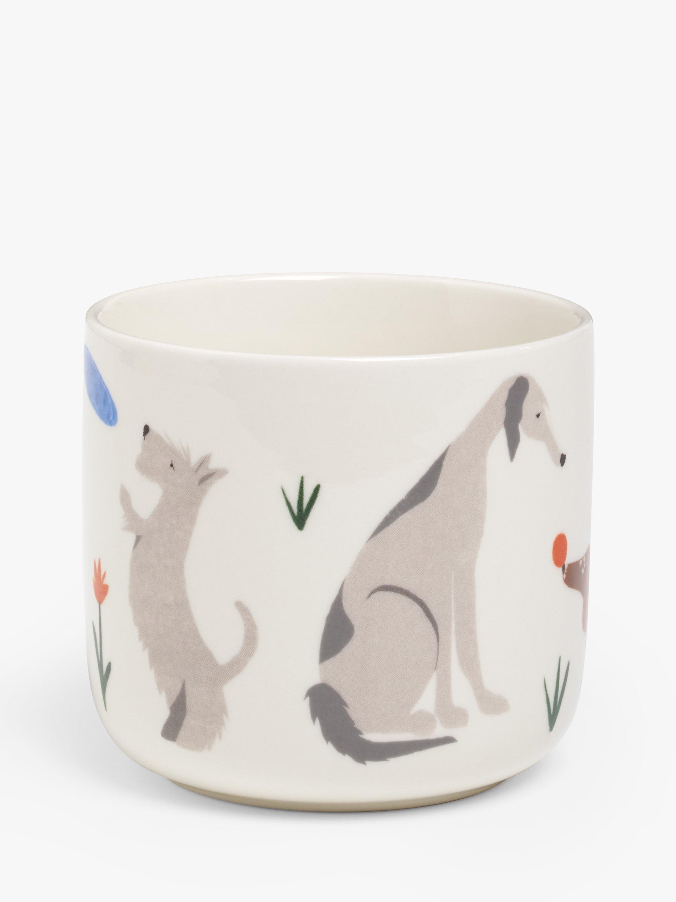 John Lewis Dogs Stoneware Mug 400ml Multi