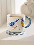 John Lewis Bird Stoneware Mug, 400ml, Multi