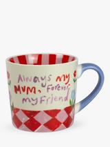 Eleanor Bowmer 'Always My Mum' New Bone China Mug, 300ml, Pink/Multi