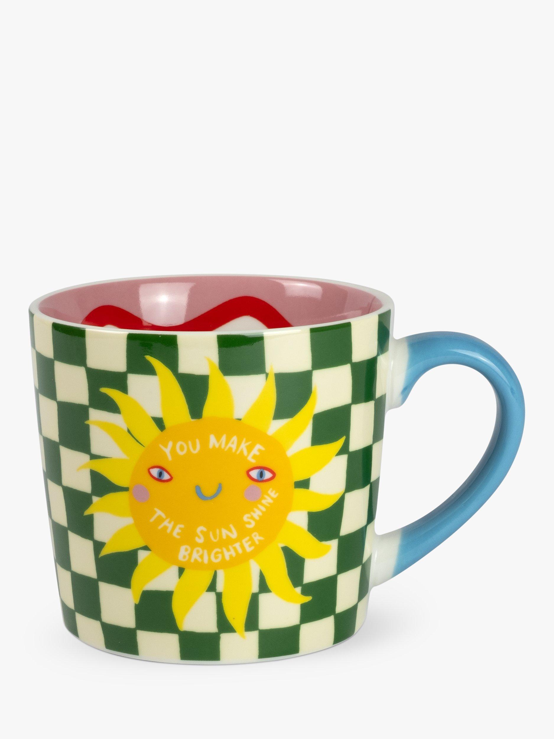 Eleanor Bowmer 'You Make The Sun Shine Brighter' Bone China Mug, 300ml, Yellow/Multi