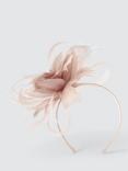 John Lewis Aurora Looped Fascinator, Sorbet