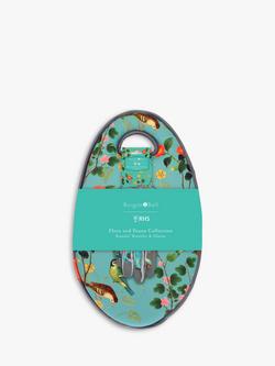 Burgon & Ball RHS Flora & Fauna Kneelo® Memory Foam Kneeler & Gloves Garden Gift Set, Green, Green