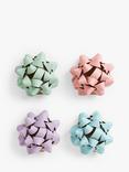 John Lewis Pastel Paper Gift Bows, Pack of 4, Multi