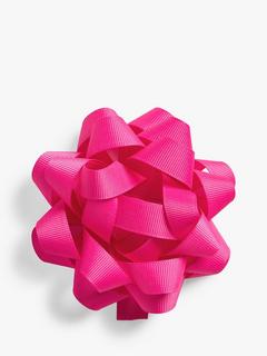 John Lewis Fabric Gift Bow, Pink