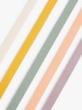 John Lewis Cotton Gift Ribbon, Pack of 5, Multi